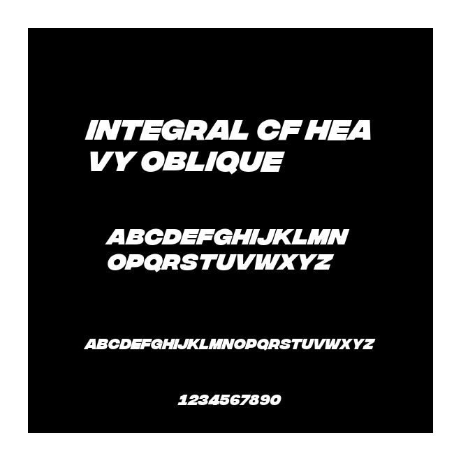 Integral CF Heavy Oblique