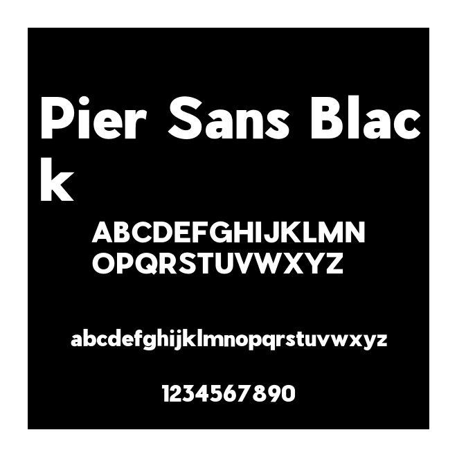 Pier Sans Black