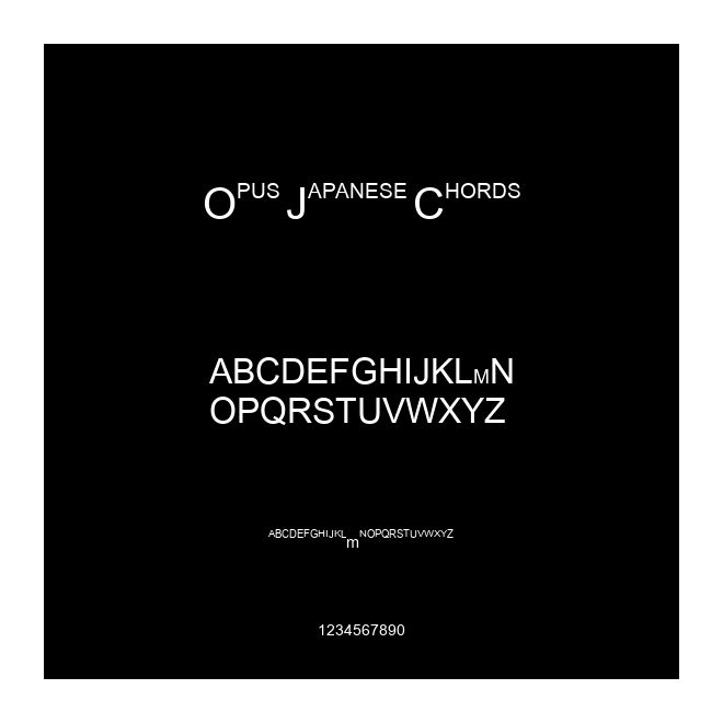 Opus Japanese Chords