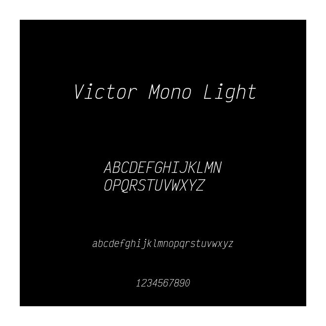 Victor Mono Light