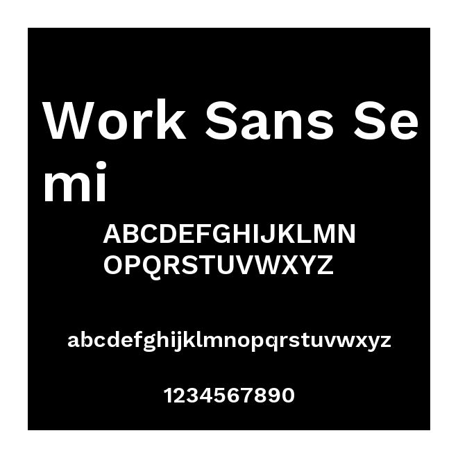 Work Sans Semi