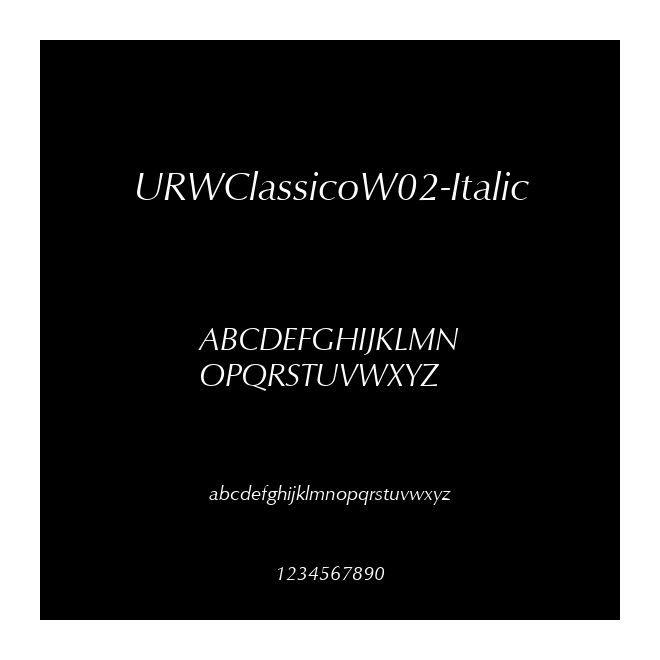 URWClassicoW02-Italic