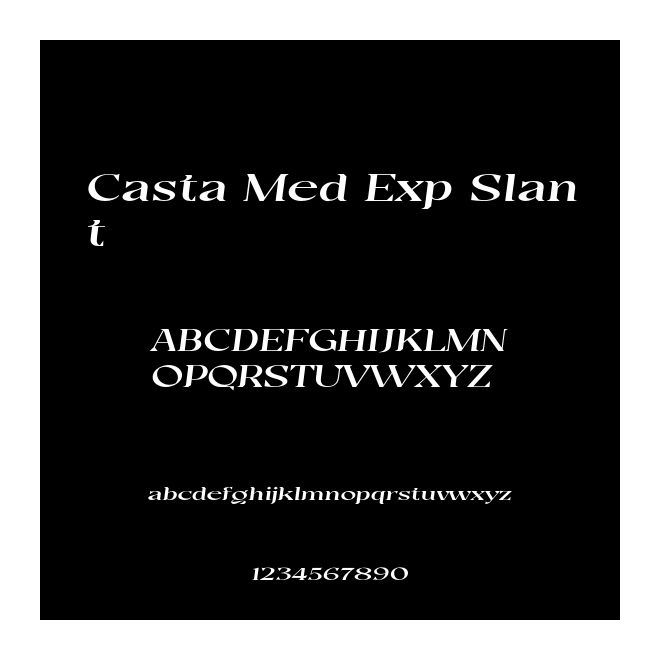 Casta Med Exp Slant