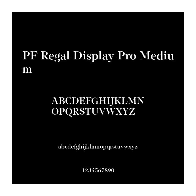 PF Regal Display Pro Medium