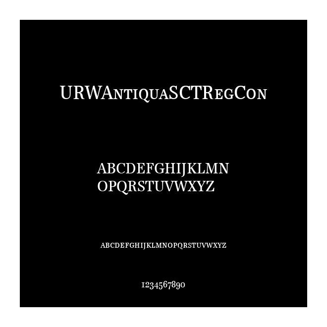 URWAntiquaSCTRegCon