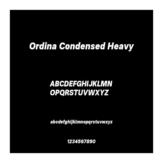 Ordina Condensed Heavy