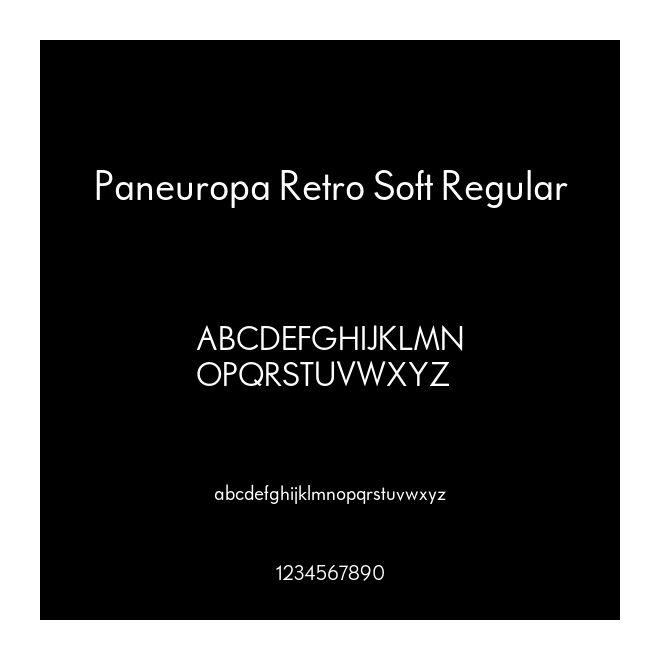 Paneuropa Retro Soft Regular