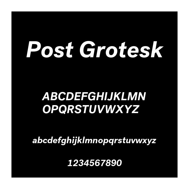 Post Grotesk
