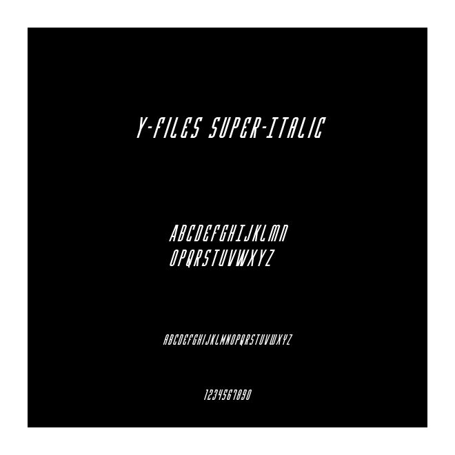 Y-Files Super-Italic