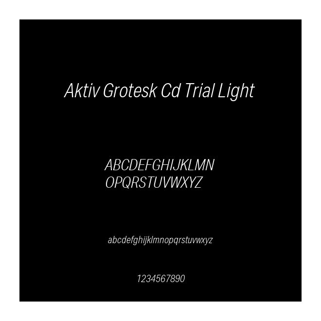 Aktiv Grotesk Cd Trial Light