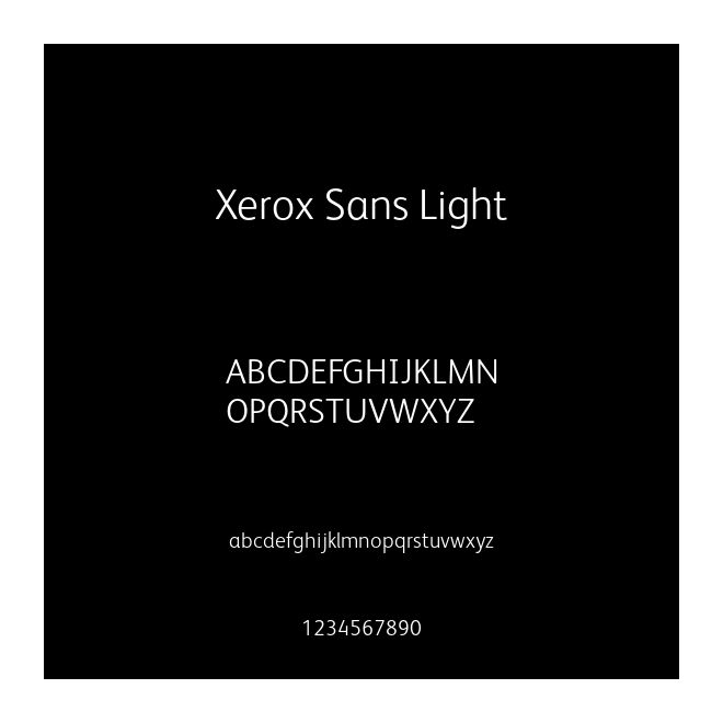 Xerox Sans Light