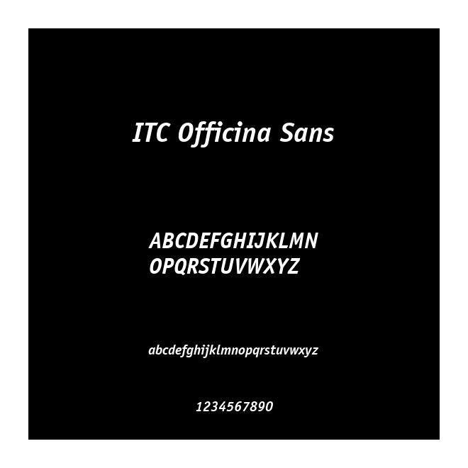 ITC Officina Sans