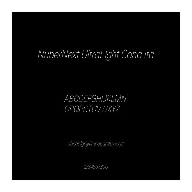 NuberNext UltraLight Cond Ita