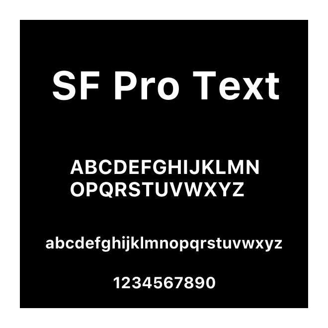 SF Pro Text