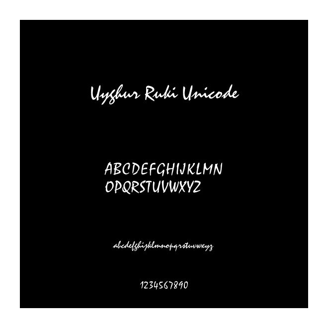 Uyghur Ruki Unicode