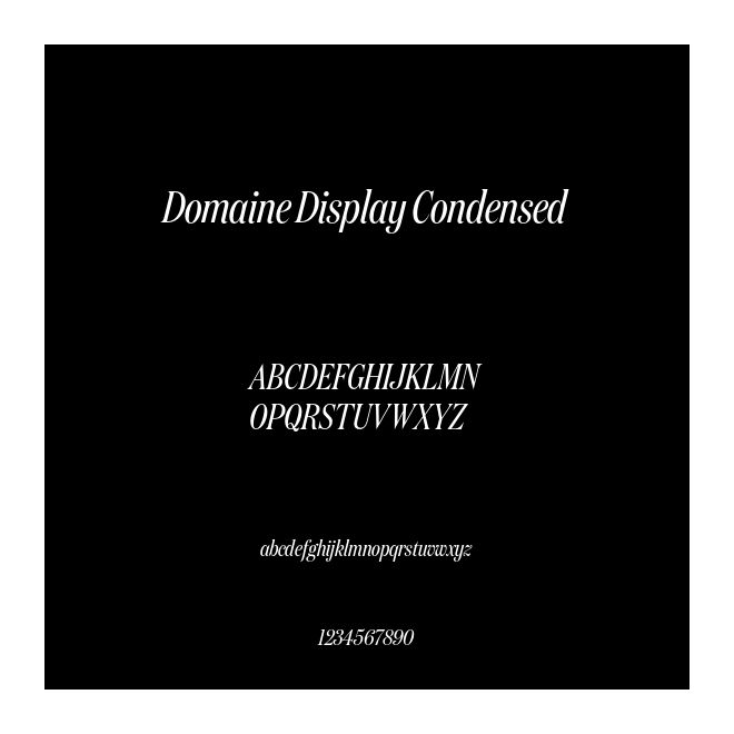 Domaine Display Condensed