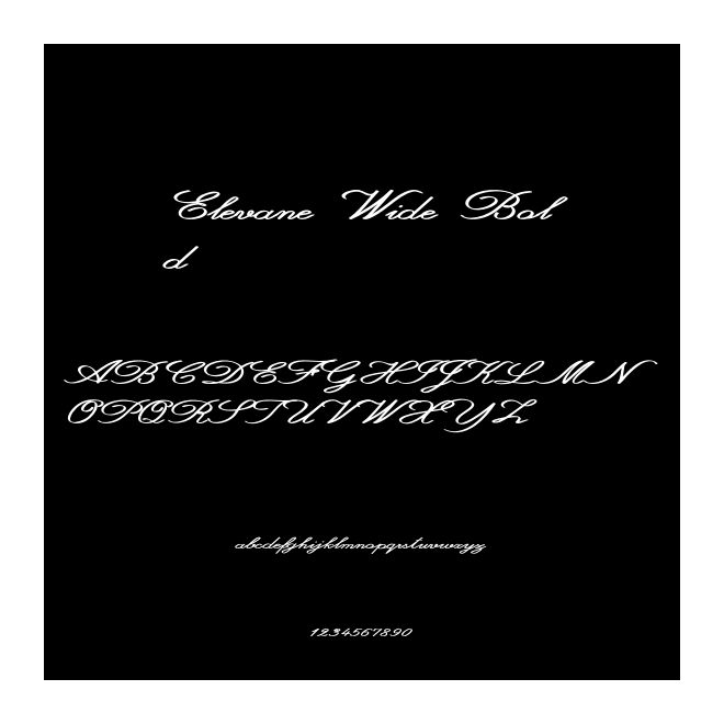 Elevane Wide Bold