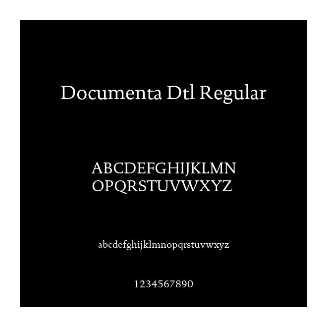 Documenta Dtl Regular