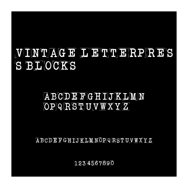 vintage letterpress blocks