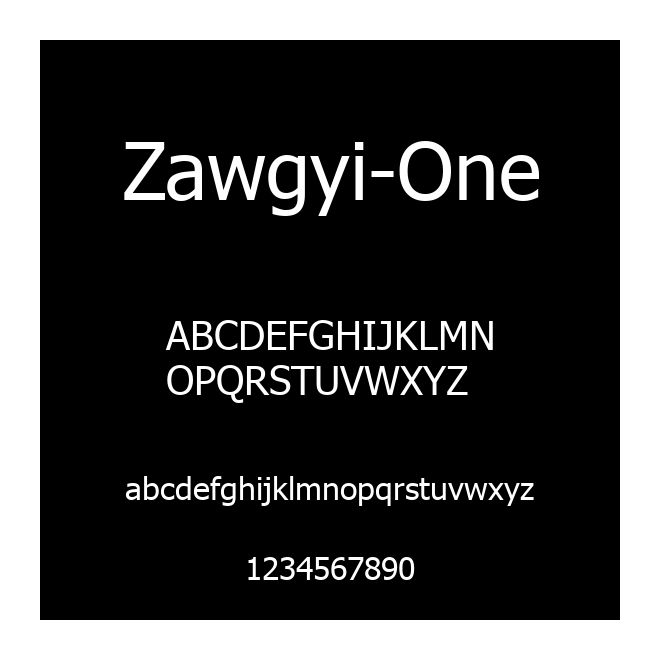 Zawgyi-One