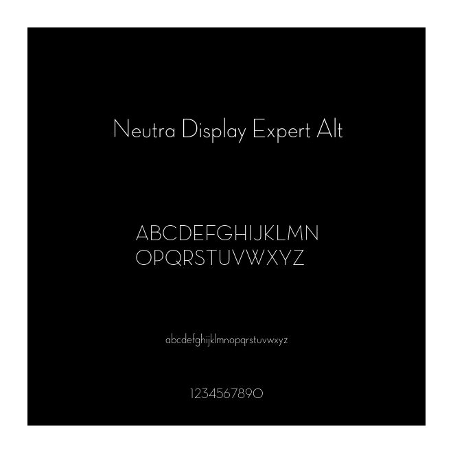 Neutra Display Expert Alt