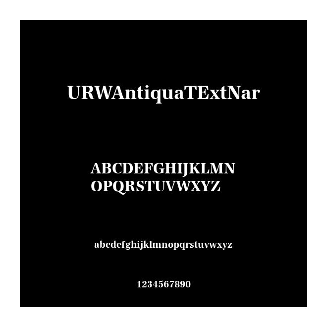 URWAntiquaTExtNar