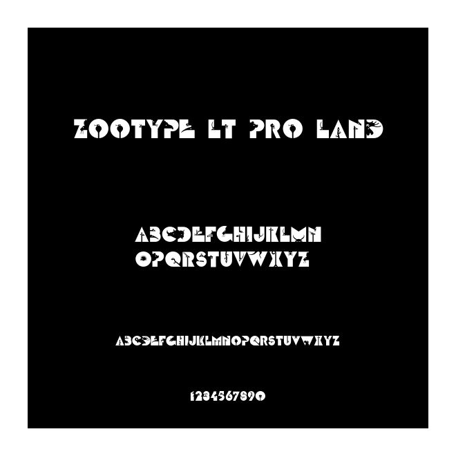 Zootype LT Pro Land