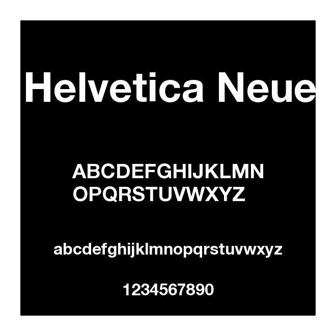 Helvetica Neue