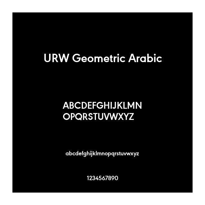 URW Geometric Arabic