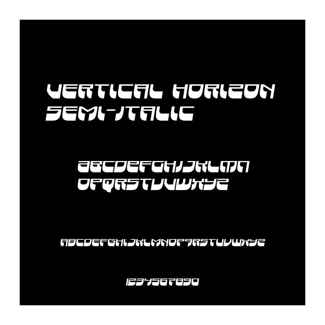 Vertical Horizon Semi-Italic