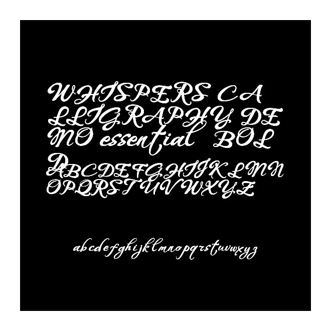 WHISPERS CALLIGRAPHY_DEMO_essential_BOLD