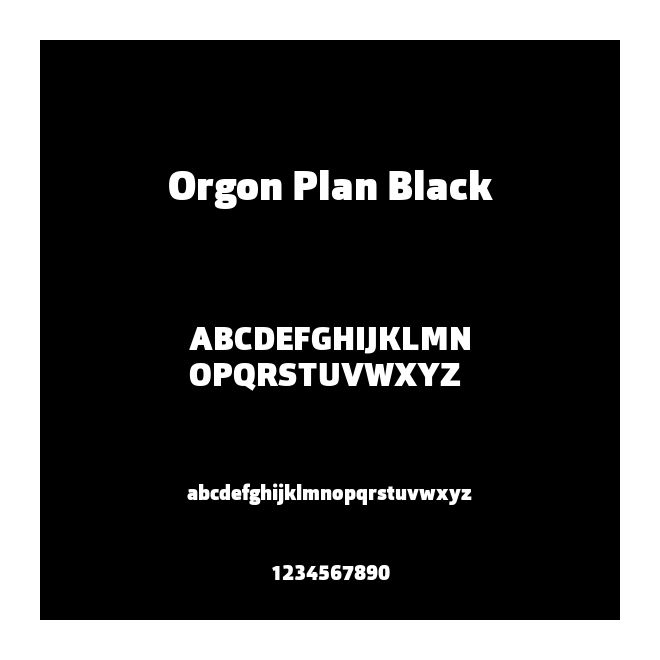 Orgon Plan Black
