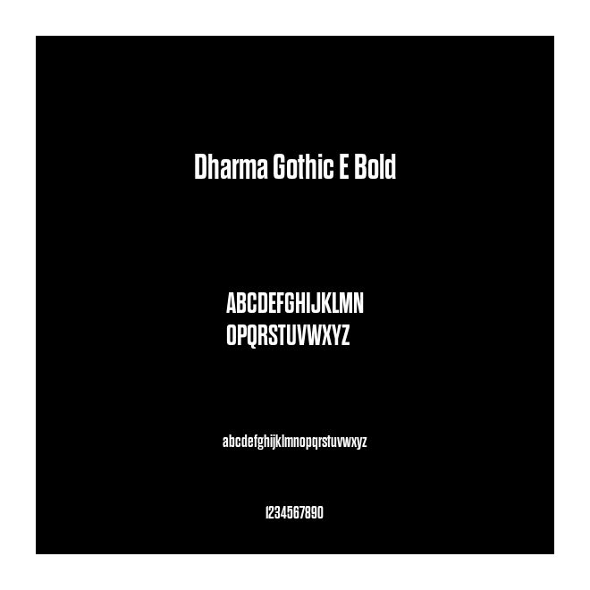 Dharma Gothic E Bold