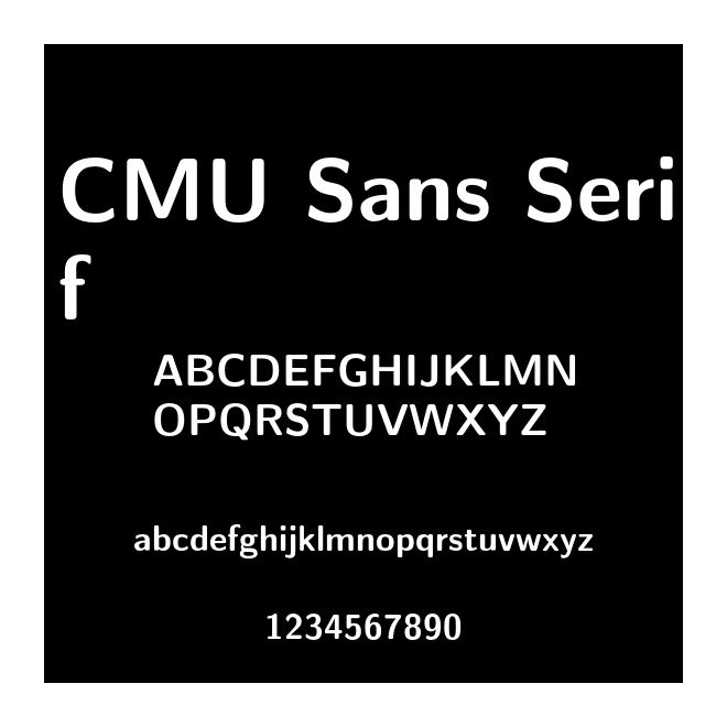 CMU Sans Serif