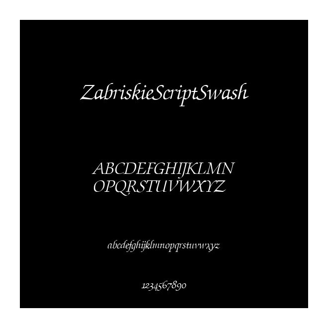 ZabriskieScriptSwash