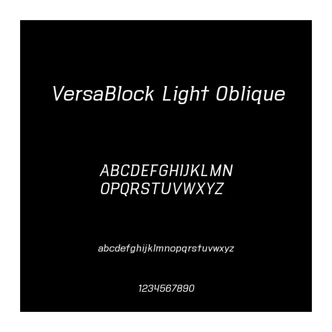VersaBlock Light Oblique