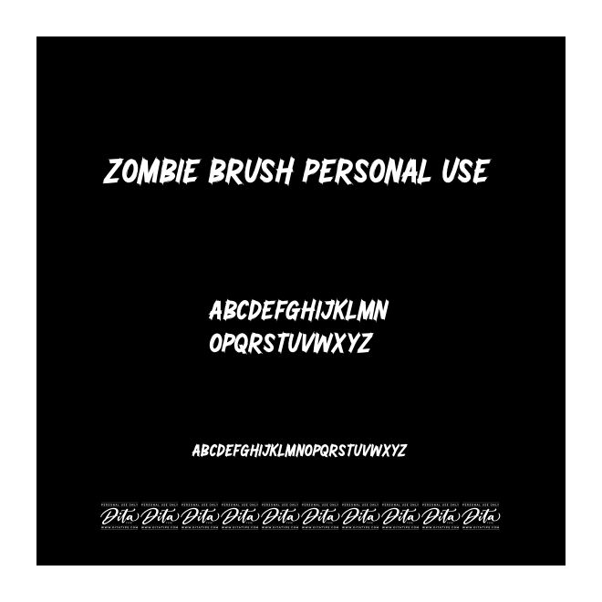 Zombie Brush Personal Use