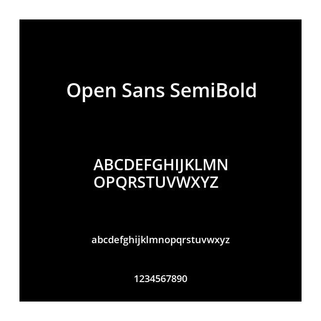 Open Sans SemiBold