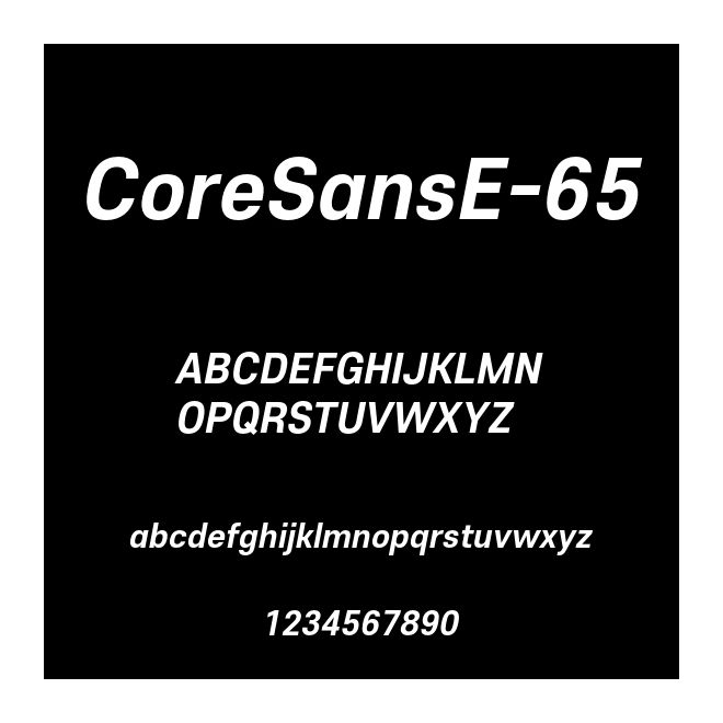 CoreSansE-65