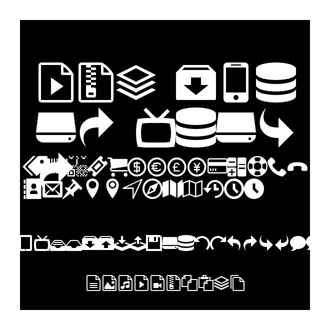 469 icons fonts