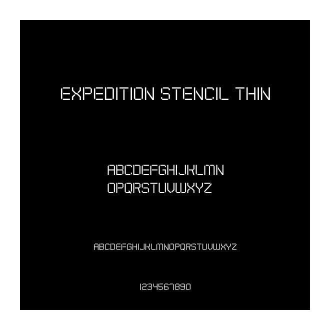 Expedition Stencil Thin