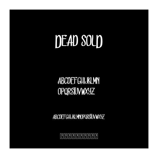 Dead solD