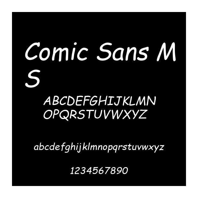 Comic Sans MS