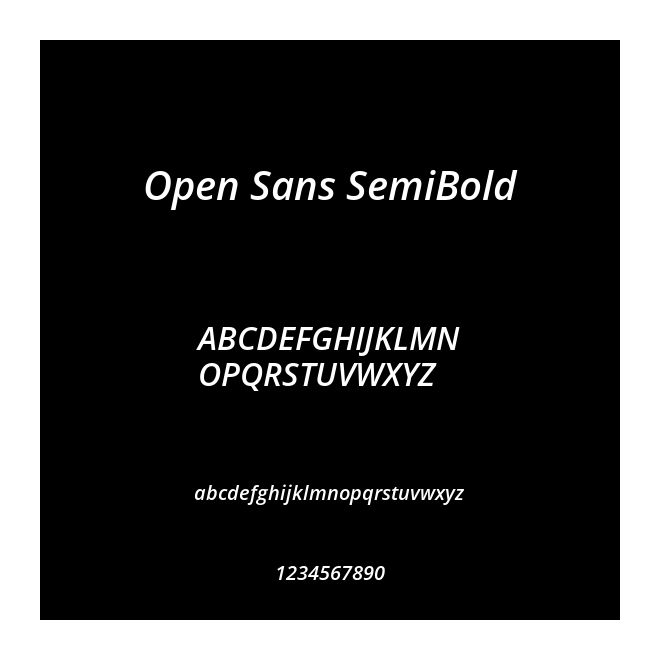 Open Sans SemiBold
