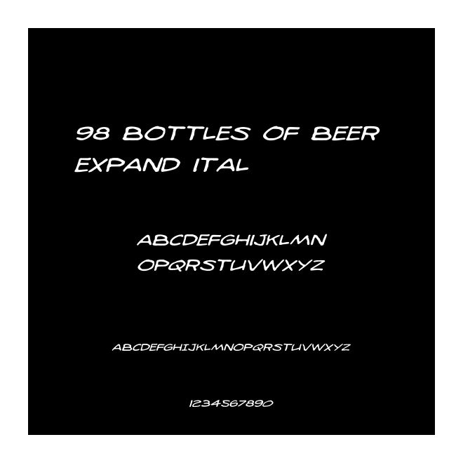 98 Bottles of Beer Expand Ital