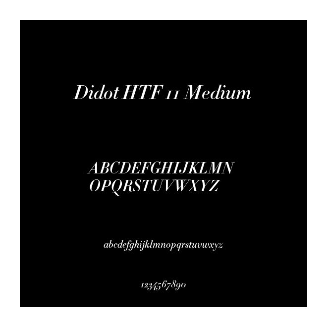 Didot HTF 11 Medium