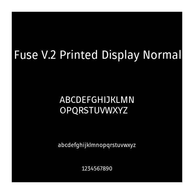 Fuse V.2 Printed Display Normal