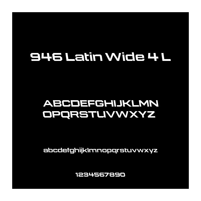 946 Latin Wide 4 L