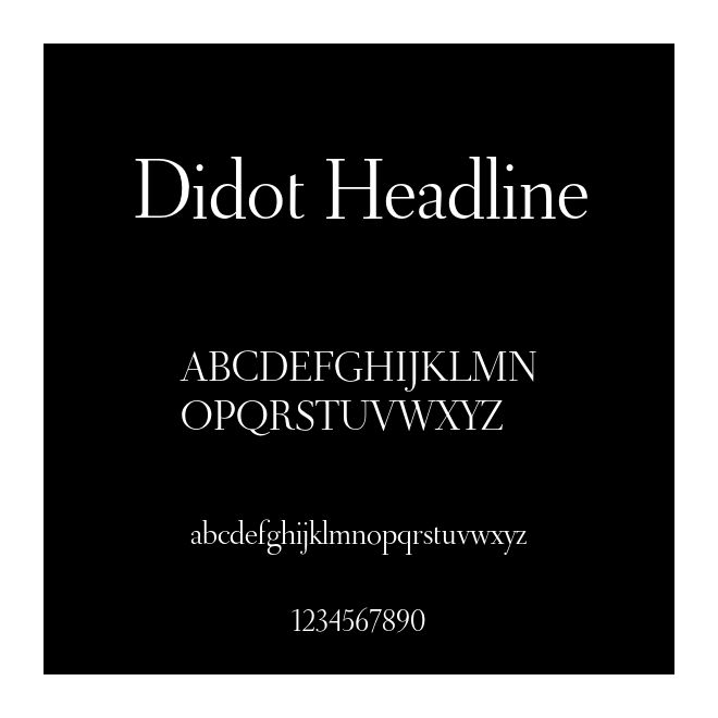 Didot Headline
