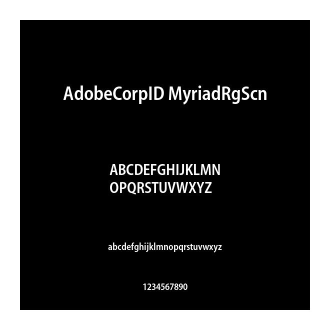 AdobeCorpID MyriadRgScn